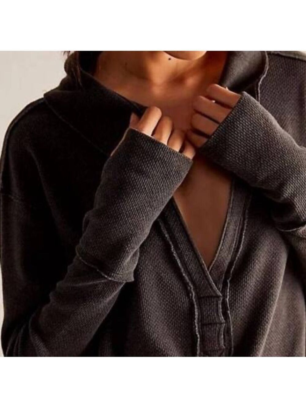 Free People NWT Anakin Thermal Top - Picture 3 of 10